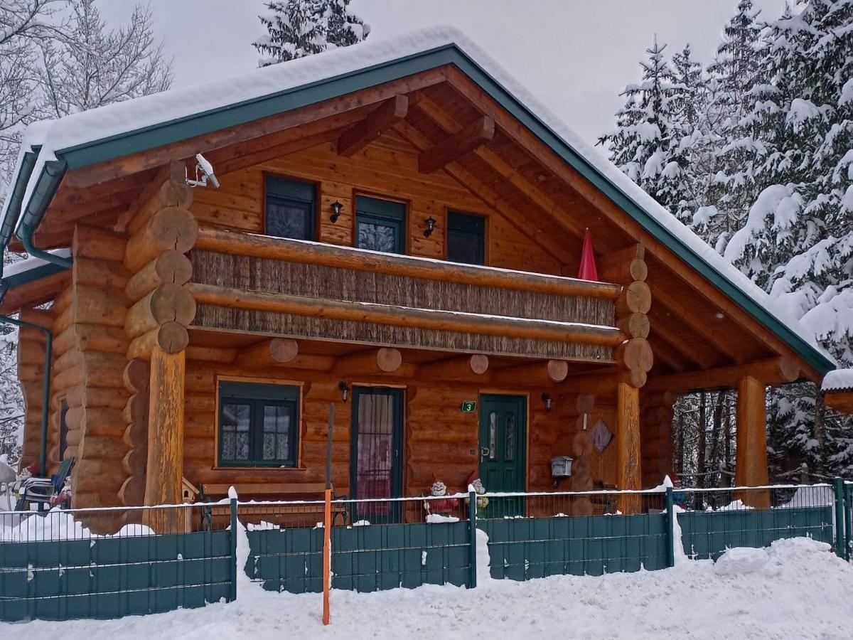 Ferienwohnungen Blockhaus - Zwergenhaeusl Grünau im Almtal Exterior foto
